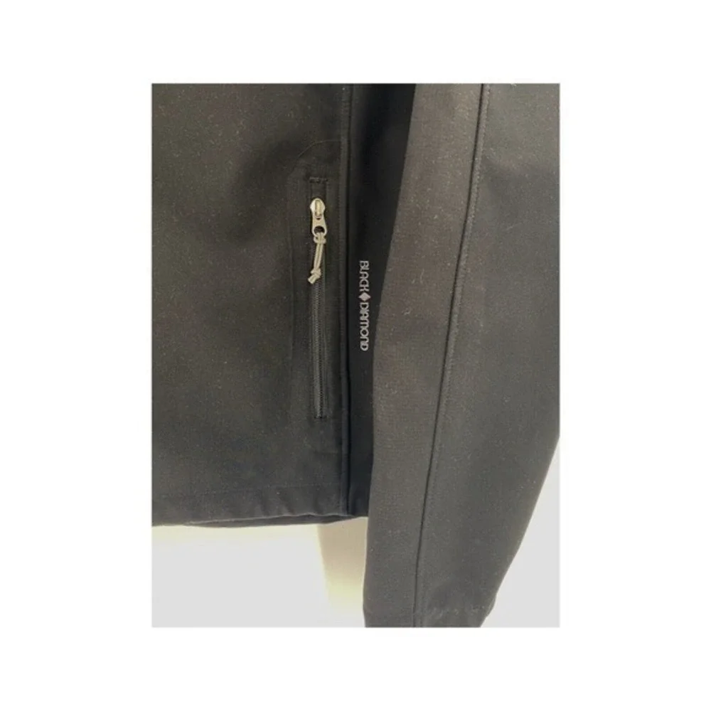 Black Diamond‎ Medium Weight Jacket Matte Black Polyester Men’s Large
